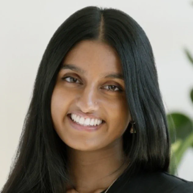 Namrata Poola is shown smiling, and her latest academic quest explains why.