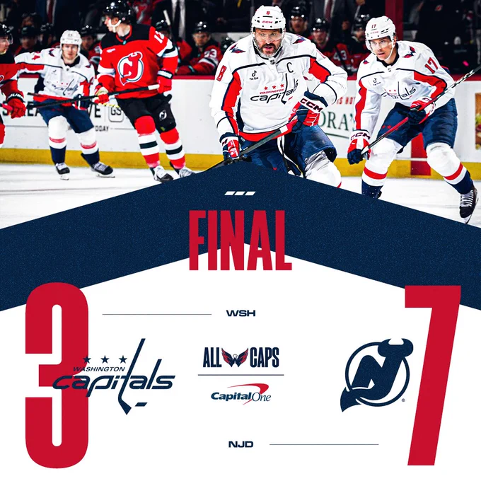 Final: Caps 3, Devils 7