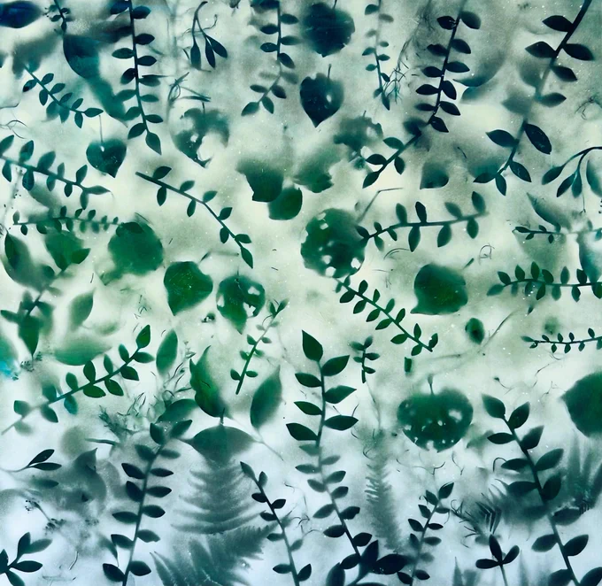 Kawakawa TreeSong. Acrylic on canvas. 760mm x 760mm. Available.
