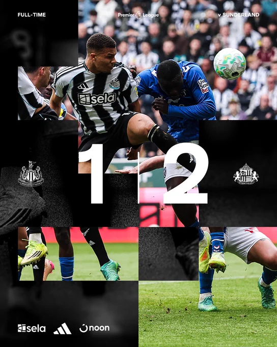 FULL-TIME | Newcastle United 1 Sunderland 2