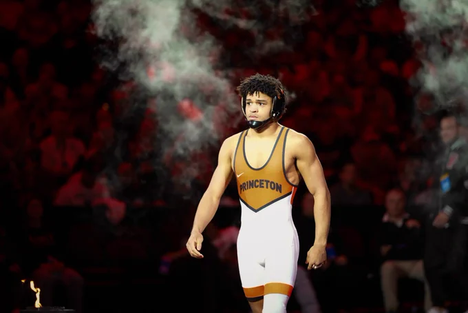 McGowan walks out at NCAA finals.