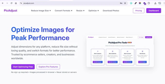 PicAdjust - Image Optimization Solutions