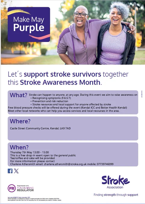 Stroke Awareness Month flyer.