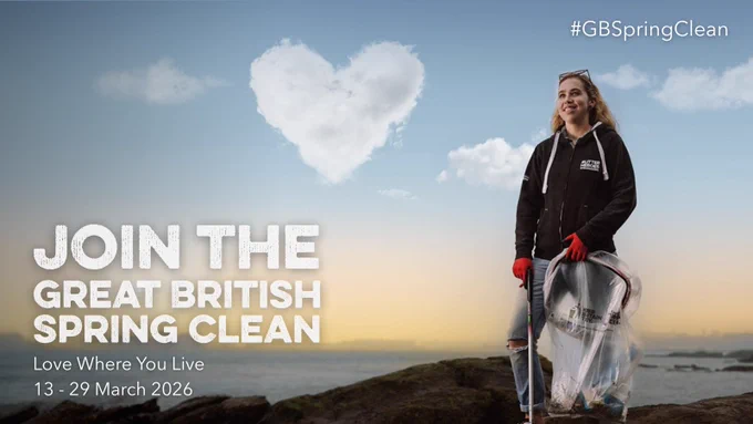 Great British Spring Clean graphic from Keep Britain Tidy.