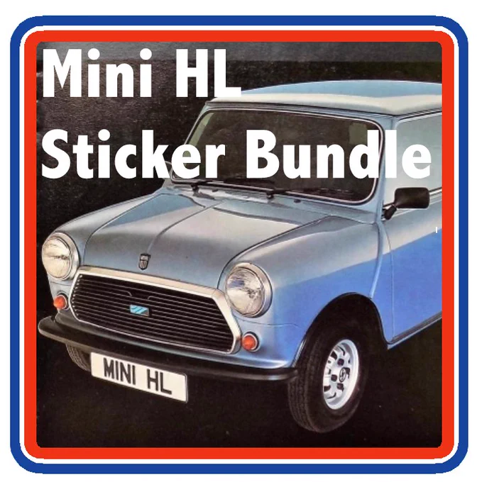 NEW!! Austin Rover Mini HL 5 Piece Engine Bay Sticker Bundle - https://www.miniphernalia.co.uk/austin-rover-mini-sticker-bundles/2584-austin-rover-mini-hl-5-piece-engine-bay-sticker-bundle.html #Mini1000 #MiniHL #AustinMini #AustinMorrisMini