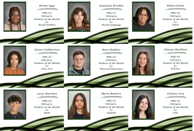 February Students of the Month