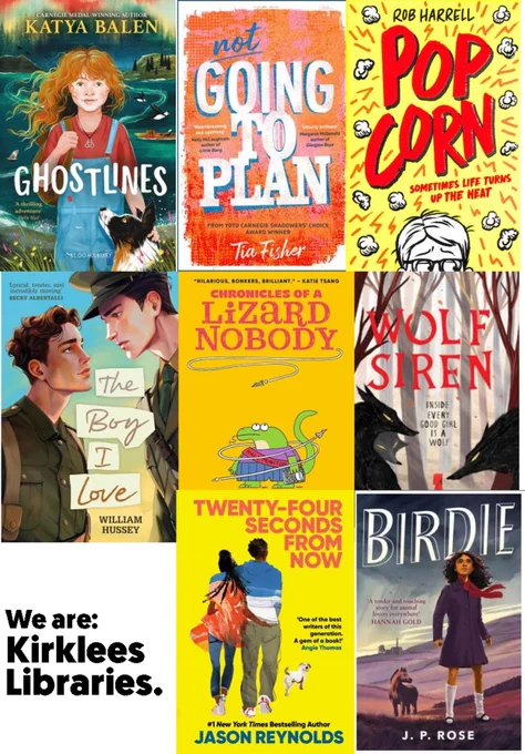 Front covers of eight books