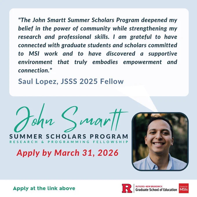 Quote from JSSS 2025 Fellow, Saul Lopez.