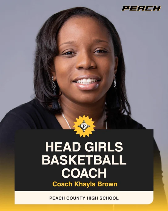Peach County names Khayla Brown as their new girls basketball coach.
