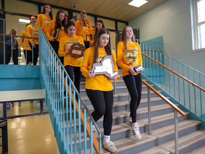 The YMA Girls Varsity Basketball Team is the first girls team in Yonkers history to bring home a New York State title!