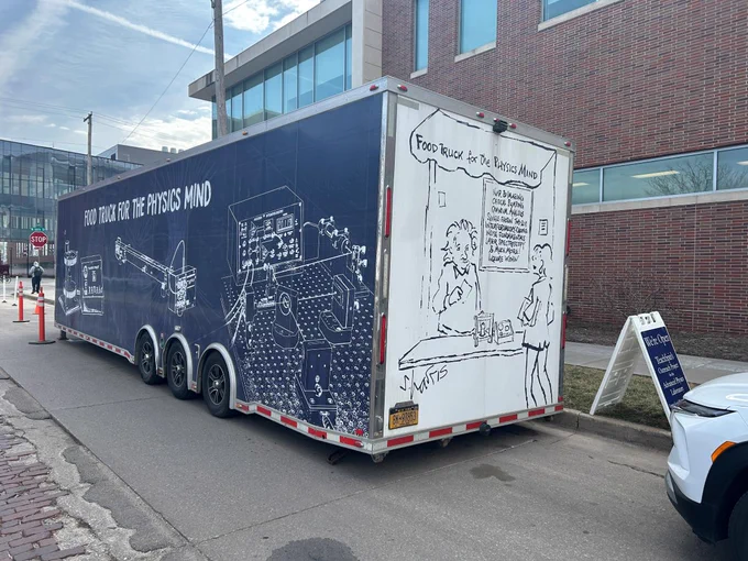 Food Truck for the Physics Mind next to Jorgensen Hall