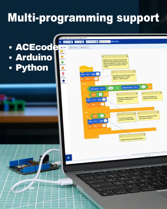 ACECode programming screen for the rack.