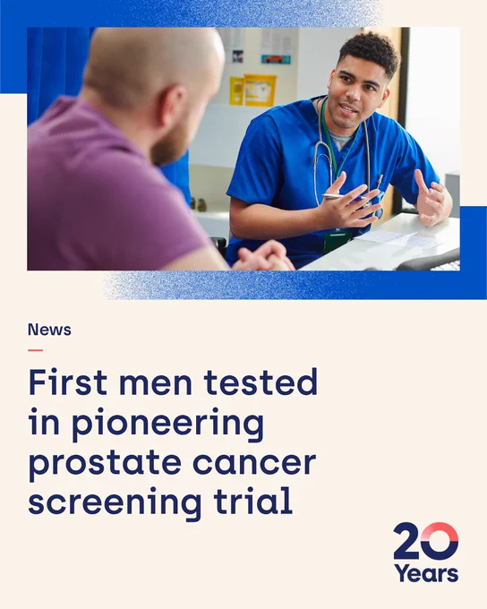 First men tested in pioneering prostate cancer screening trial