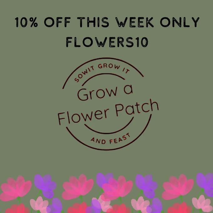 10% off this week only FLOWERS10
sowitgrowitandfeast.co.uk
Grow a Flower Patch.
drawings of flowers.
