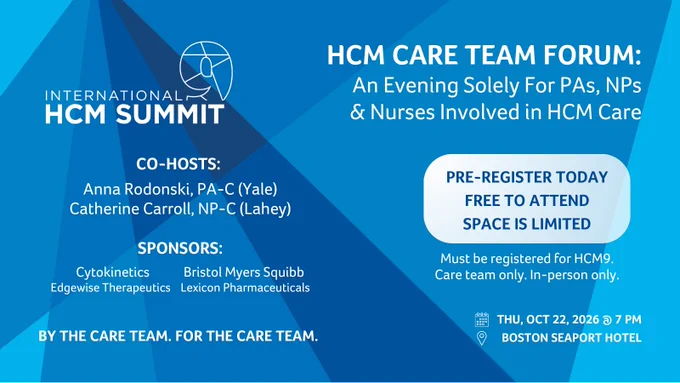 Hypertrophic Cardiomyopathy Summit Care Team Forum