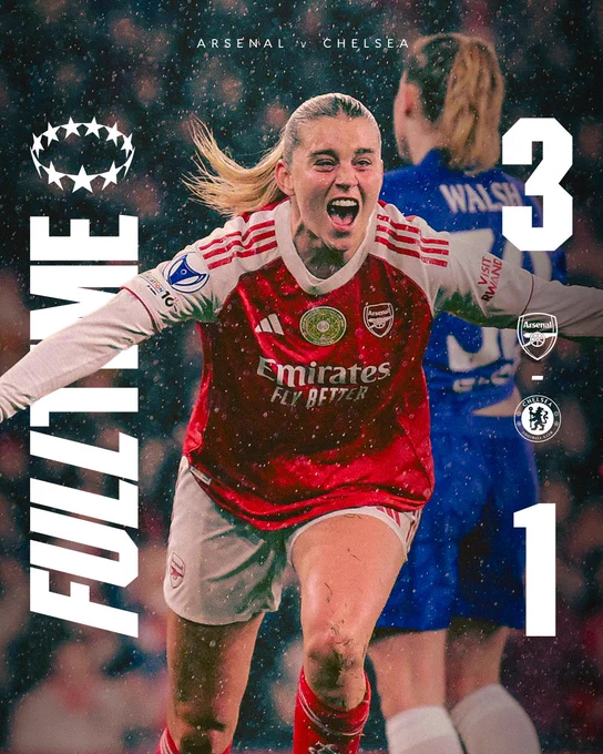 Full time: Arsenal 3-1 Chelsea