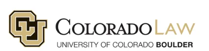 This image shows the logo for the University of Colorado Boulder Law School.