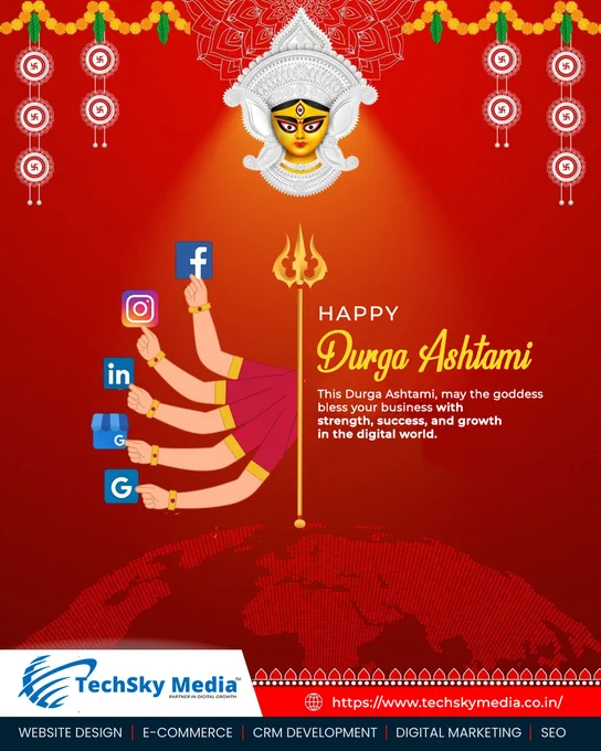 Happy Durga Ashtami! 🌺✨
