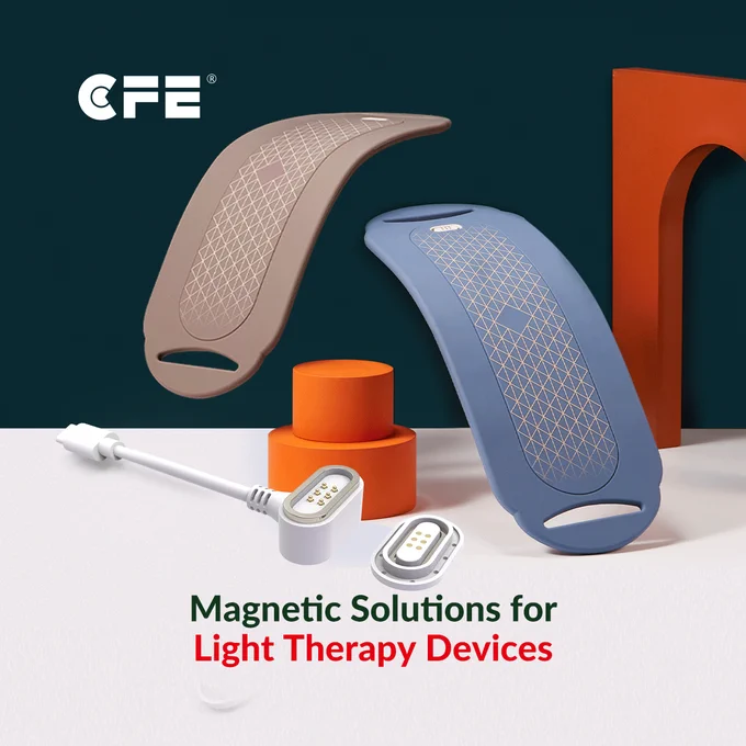 magnetic solutions for medical light therapy devices