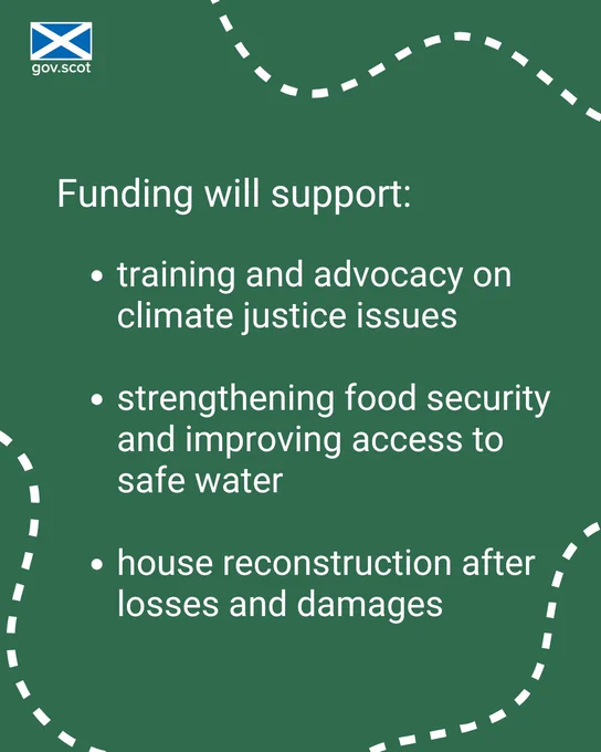 Funding will support:
training and advocacy on climate justice issues
strengthening food security and improving access to safe water
house reconstruction after losses and damages