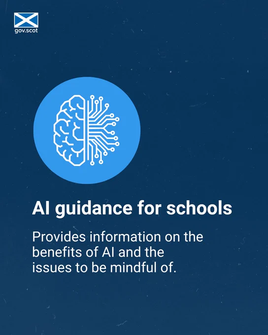AI guidance for schools: provides information on the benefits of AI and the issues to be mindful of.