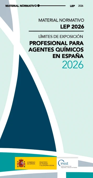 Portada del documento Límites de Exposición Profesional para agentes químicos en España. 2006.