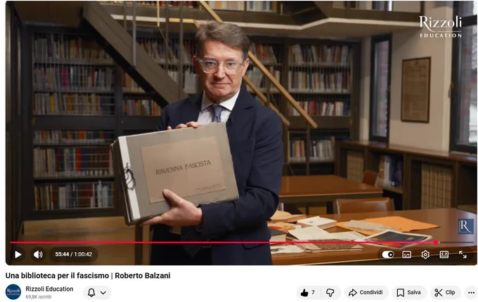 In questo video realizzato per Rizzoli Education, il professore Roberto Balzani, che ringraziamo sentitamente, racconta la vicenda ormai secolare della nostra biblioteca svelandone curiosità e retroscena e sottolineandone l’originalità e la grande rilevanza nella storia d’Italia.

Un presidio di memoria, radicato nel cuore della zona dantesca di Ravenna (di cui l’edificio, sede della biblioteca, è parte coessenziale), che costituisce un unicum nel panorama culturale italiano.

