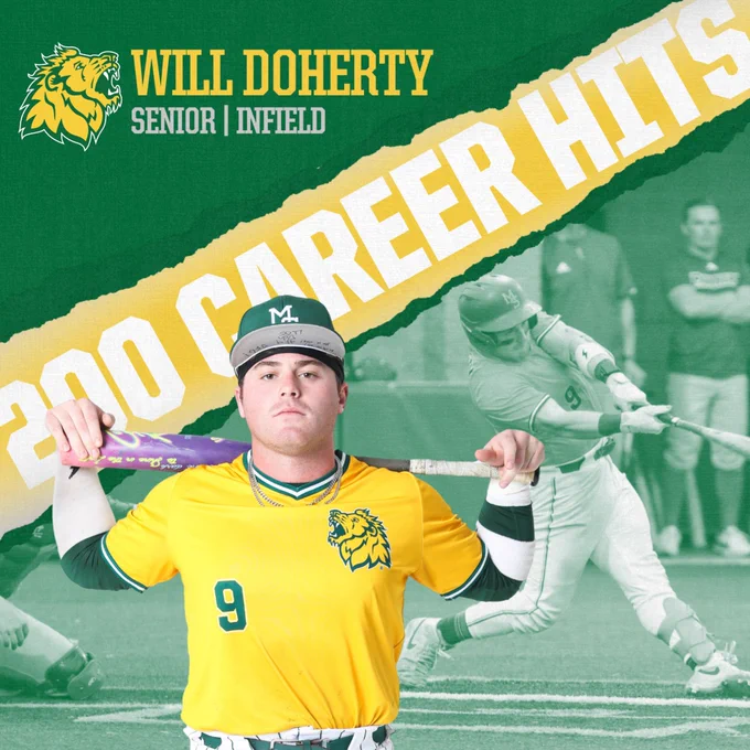 200 career hits for Missouri Southern baseball's Will Doherty.