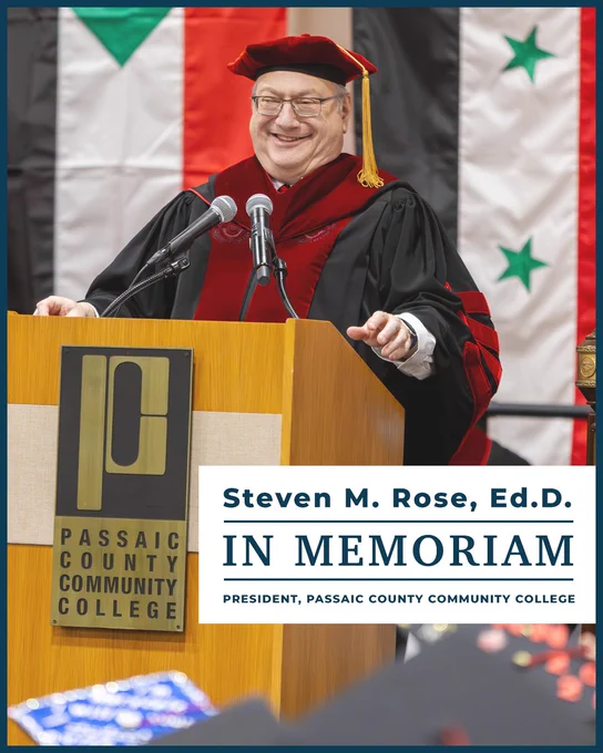 In Memory of President Steven Rose - Passaic County Community College