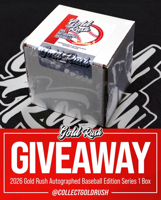 Giveaway 2026 Gold Rush Autographed Baseball Box