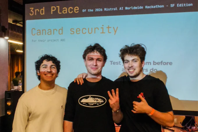 UC Santa Cruz team from left to right: Anthony Lamas, Ivan Severinov, and Daniel Perlov.