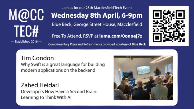 Macc Tech event flyer