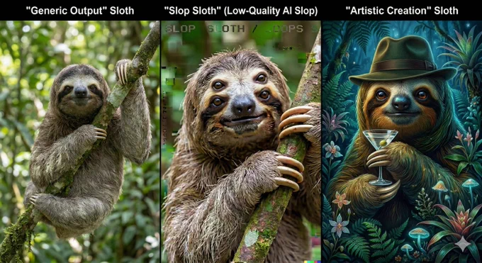 AI output vs AI "slop" vs AI art: what's the difference?