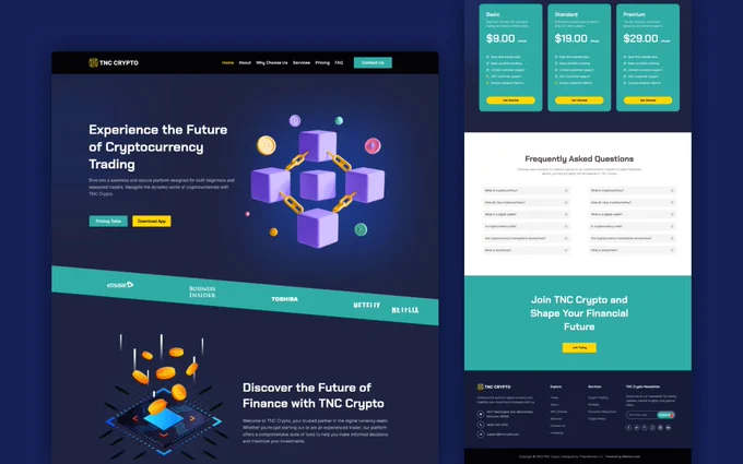 TNC Crypto-Webflow Finance Website Template