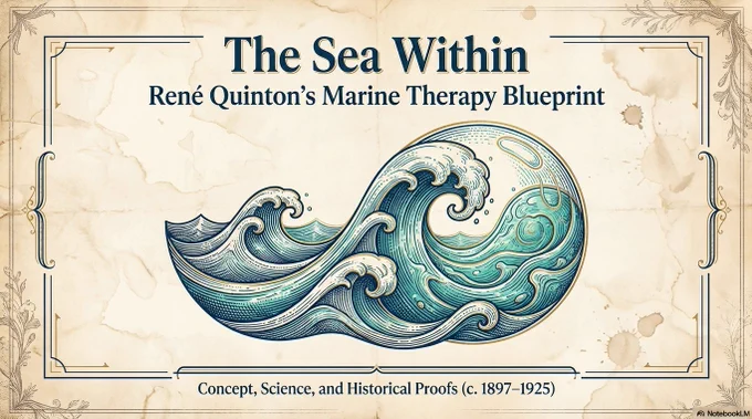 **The Sea Within: René Quinton's Marine Therapy Blueprint**, Concept, Science and historical Proofs (c.1897 - 1925). Title.