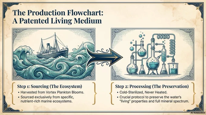 **The Sea Within: René Quinton's Marine Therapy Blueprint**, The Production Flowchart: A Patented Living Medium.