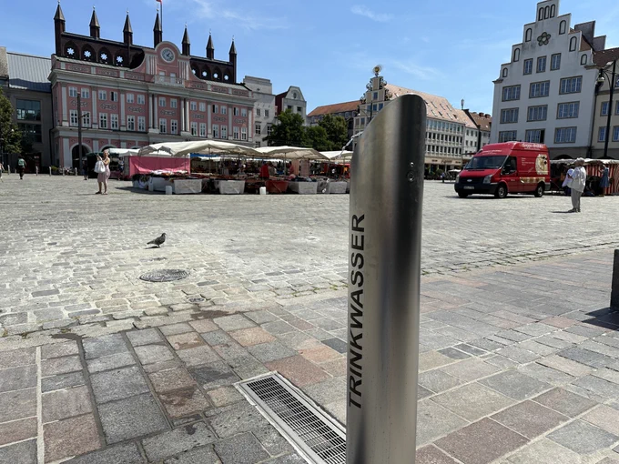 Trinkwasserbrunnen am Neuen Markt. | Foto: Presse- und Informationsstelle