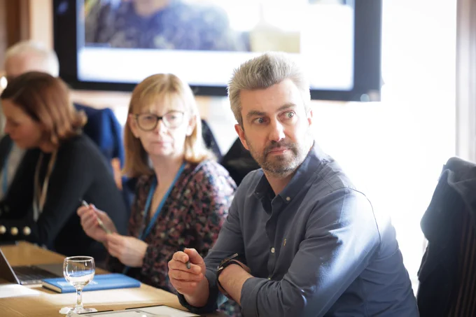 Danny Donnelly and Dr Ursula Mason at the roundtable event