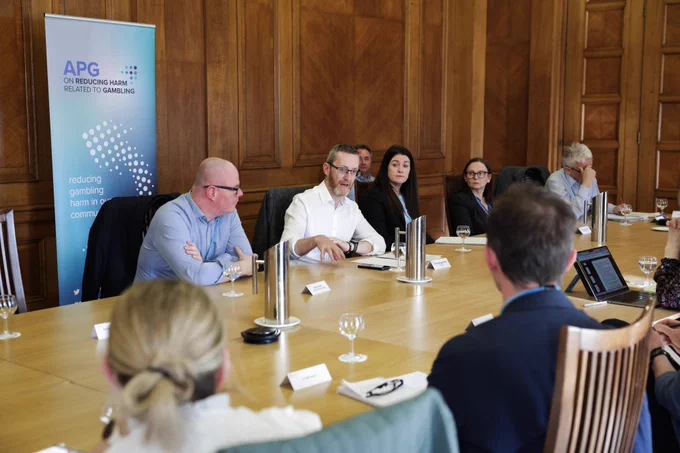 Philip McGuigan chairs a roundtable on support and treatment services for gambling-related harms.