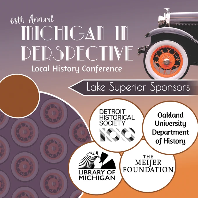 Local History Conference graphic with logos of Lake Superior Sponsors logos.
