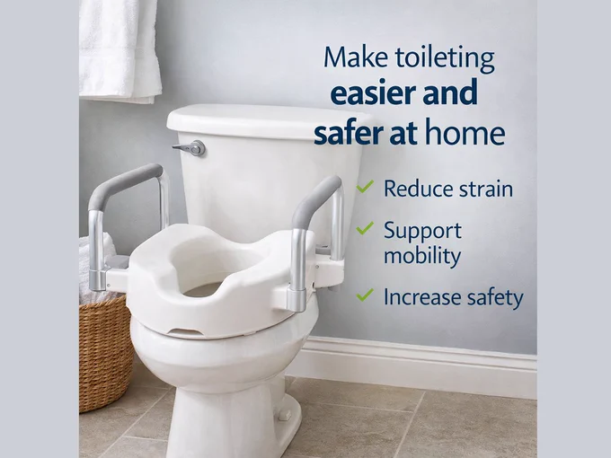 Make toileting easier and safer at home. Reduce strain... Support mobility... Increase safety.