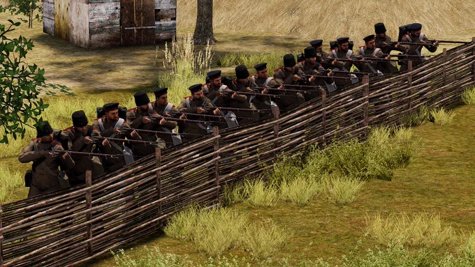 Russian infantry in combat