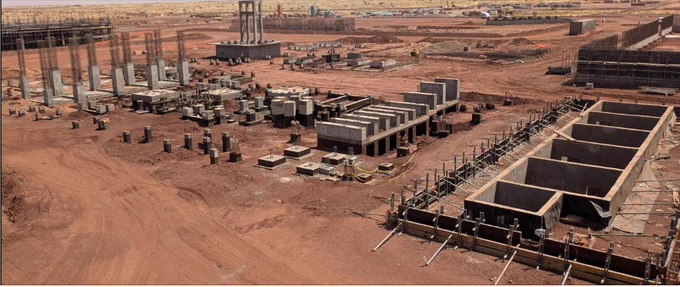 Advanced earthworks and civil works at Global Atomic’s Dasa Project.