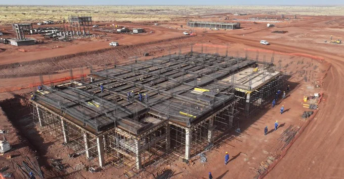 Advanced earthworks and civil works at Global Atomic’s Dasa Project.
