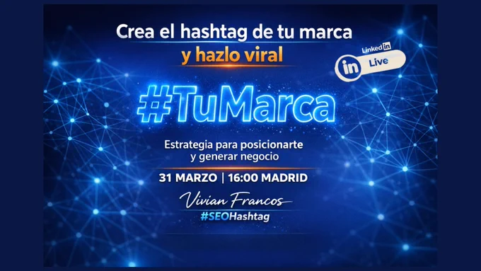 ¿Estás usando #hashtags … o perdiendo oportunidades?
La mayoría publica con hashtags. Muy pocos los convierten en negocio. Este martes 31 marzo voy a enseñarte algo clave:
👉 Cómo crear el hashtag de #TuMarca
👉 Cómo posicionarlo en las conversaciones correctas
👉 Y cómo usarlo para atraer clientes reales

Porque el hashtag no está muerto. Está mal utilizado.

Y eso es exactamente lo que vamos a cambiar.

CTA:
🔗 Reserva tu plaza o comenta HASHTAG y te envío el acceso

#SEOHashtag #LinkedIn #MarcaPersonal #MarketingDigital #Hashtags