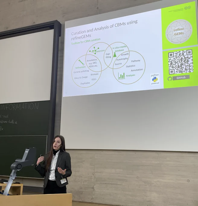 Carolin Brune talking.
