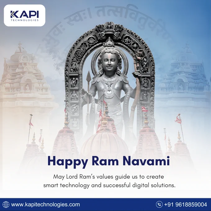 Jai Shri Ram! 🏹✨
Inspiring innovation & success this Ram Navami 🙏

🌐 www.kapitechnologies.com
 📞  91 9618859004

#RamNavami #Technology #Innovation #India
