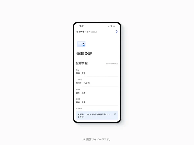 マイナポータルのトップ画面イメージ