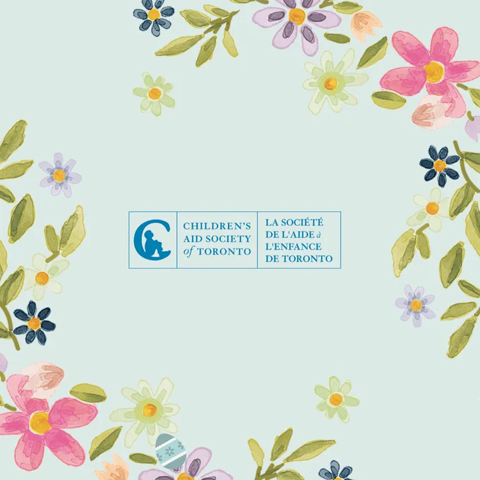 Spring coloured flowers surrounding the CAST logo.