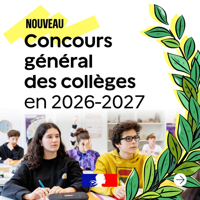 Nouveau concours général des collèges en 2026-2027